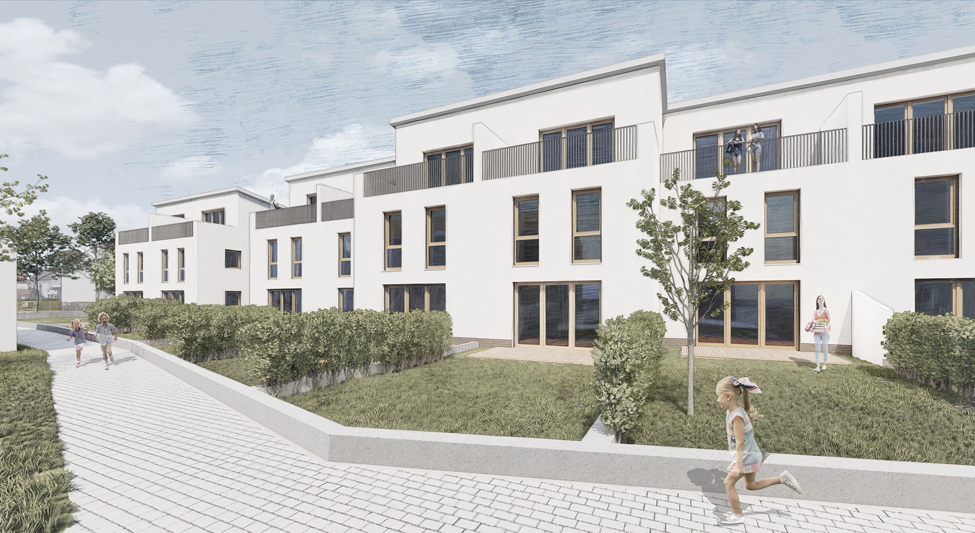 Neubau 8 Reihenhäuser in Dornheim, Groß-Gerau